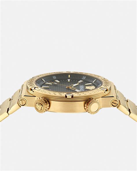 versace diver|Greca Logo Diver Watch Black,Gold .